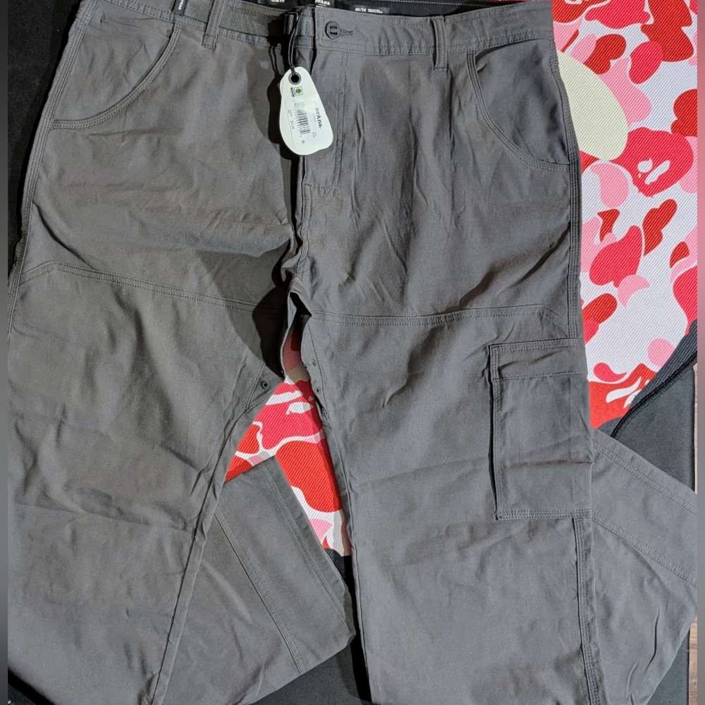 Prana Zion II Charcoal Men's Cargo Pants size 40X34